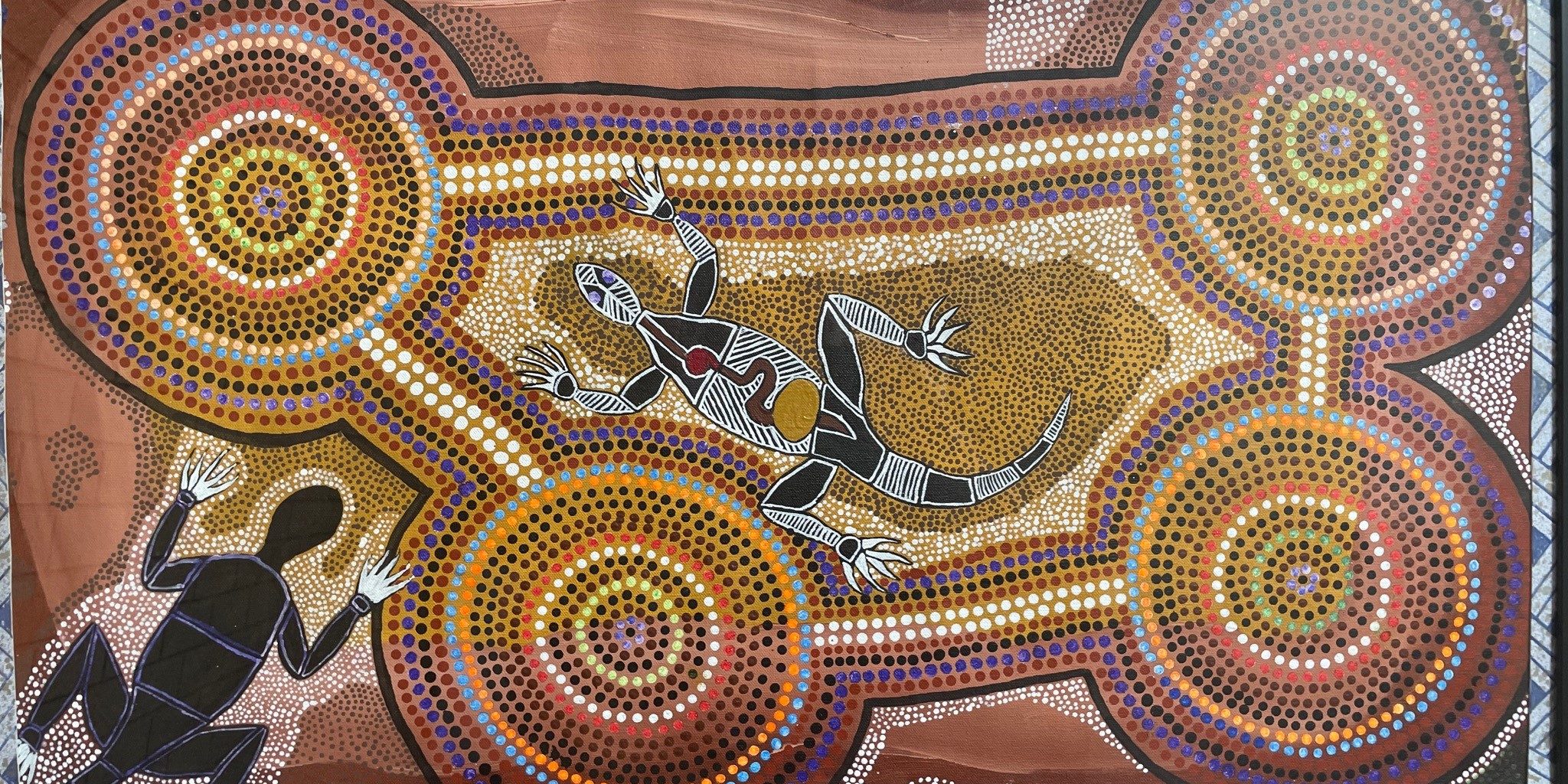 An artwork by indigenous artist Bradley Duka from Shepparton
