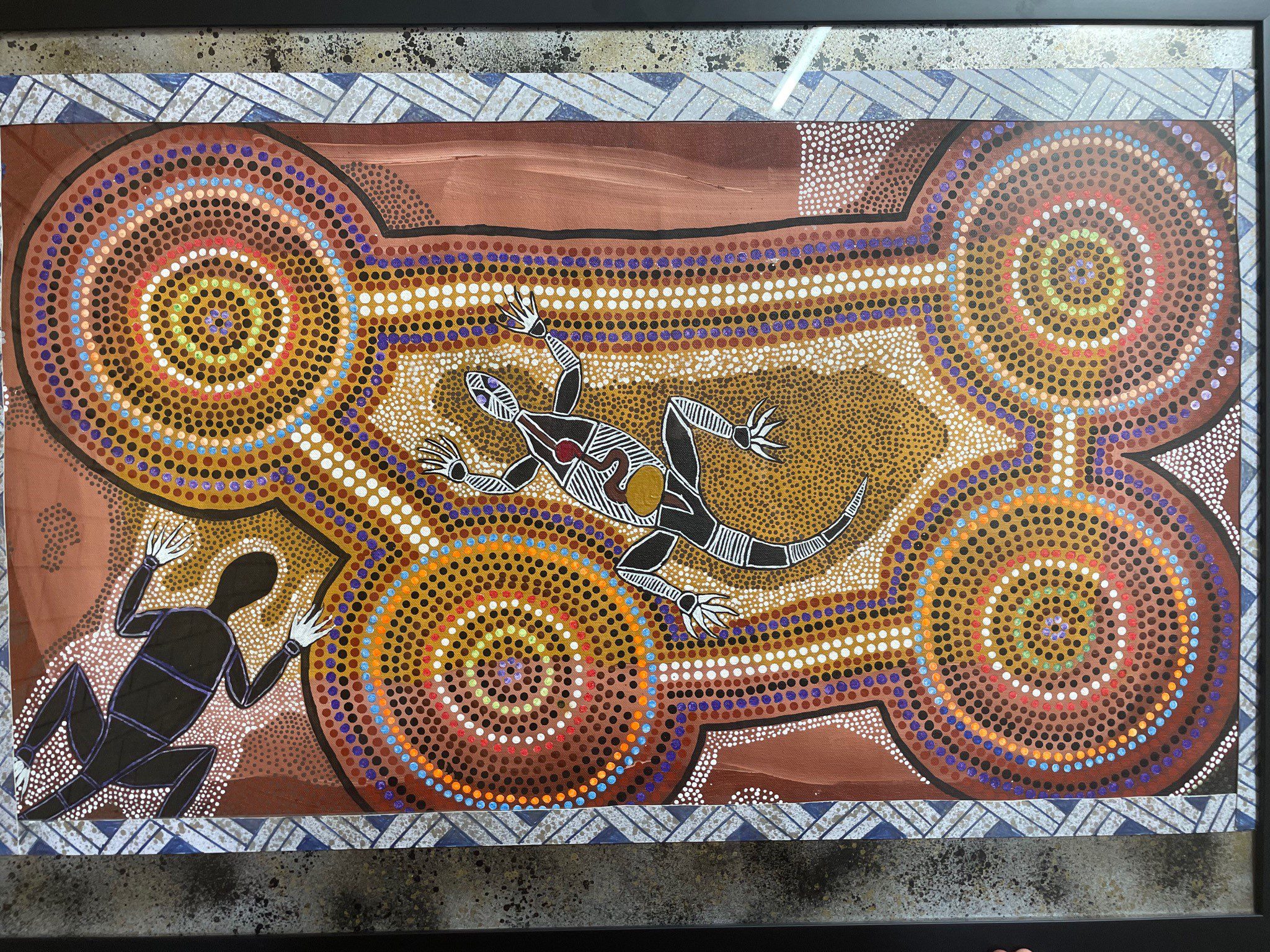 An artwork by indigenous artist Bradley Duka from Shepparton